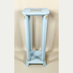 Blomsterbord - opsats lysebl - SOLGT