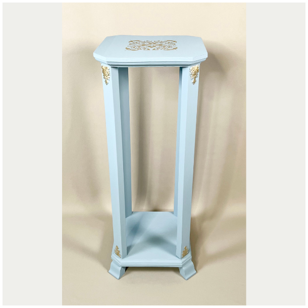 Blomsterbord - opsats lysebl - SOLGT