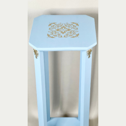 Blomsterbord - opsats lysebl - SOLGT