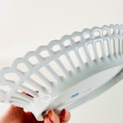 Porcel�nssk�l - tysk musselmalet med reparationer