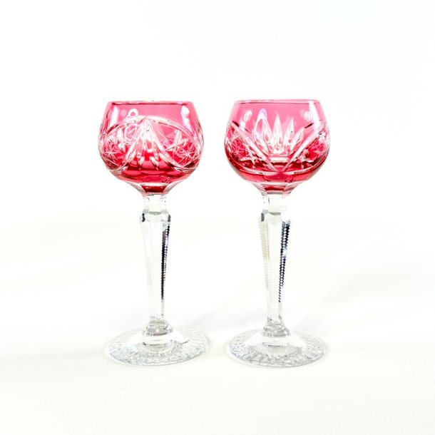 Snapseglas - B�hmisk krystal (10 stk samlet) 