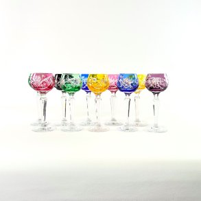 Snapseglas - B�hmisk krystal (10 stk samlet) 