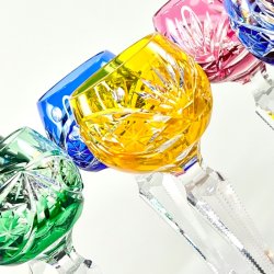 Snapseglas - B�hmisk krystal (10 stk samlet) 