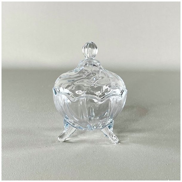 Bonbonniere - rund m/swirl lg