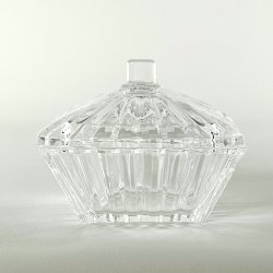 Bonbonniere - firkantet med riller