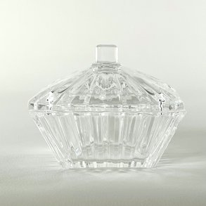 Bonbonniere - firkantet med riller