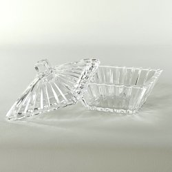 Bonbonniere - firkantet med riller