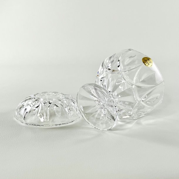 Bonbonniere - rund p fod, RCR krystal 
