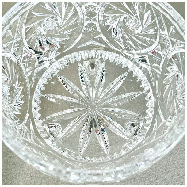 Bonbonniere - krystal med spir, XL