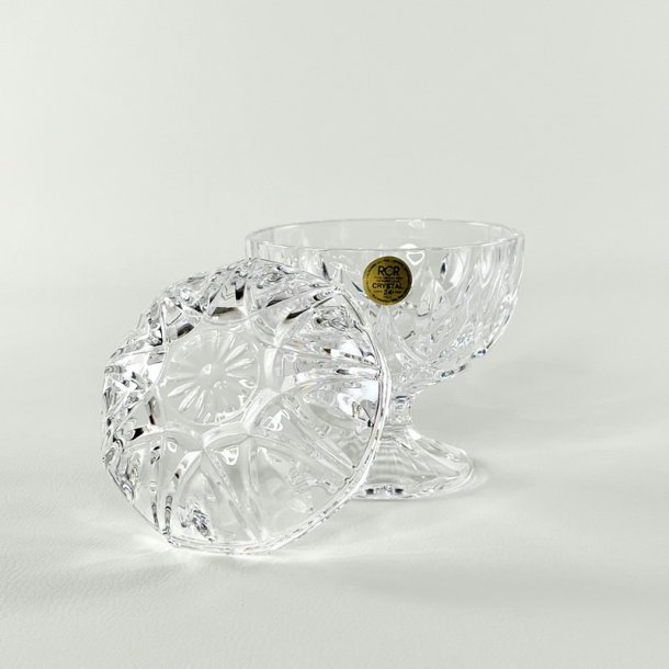 Bonbonniere - rund p fod, RCR krystal 