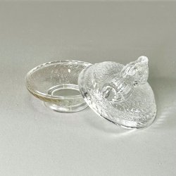 Bonbonniere - rund med sm fugle