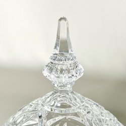 Bonbonniere - krystal med spir, XL