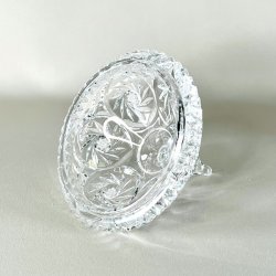 Bonbonniere - krystal med spir, XL