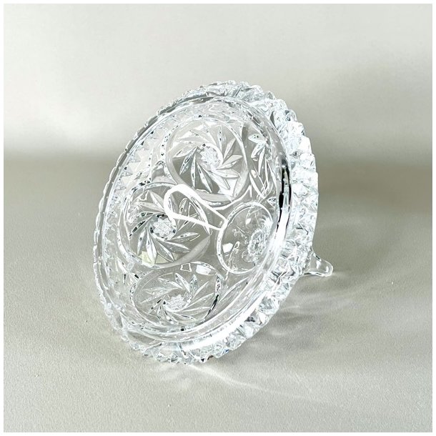 Bonbonniere - krystal med spir, XL