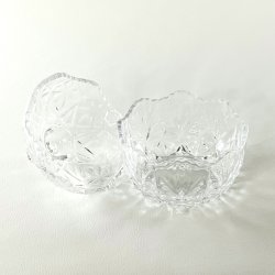 Bonbonniere - rund med stjernemnster (nr. 2)