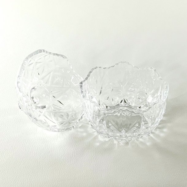 Bonbonniere - rund med stjernemnster (nr. 2)