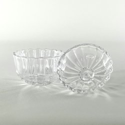 Bonbonniere - rund med riller