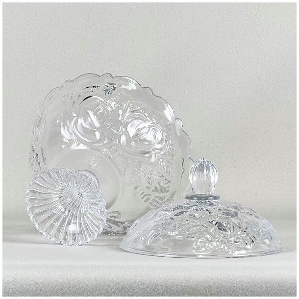 Bonbonniere - med roser, p fod