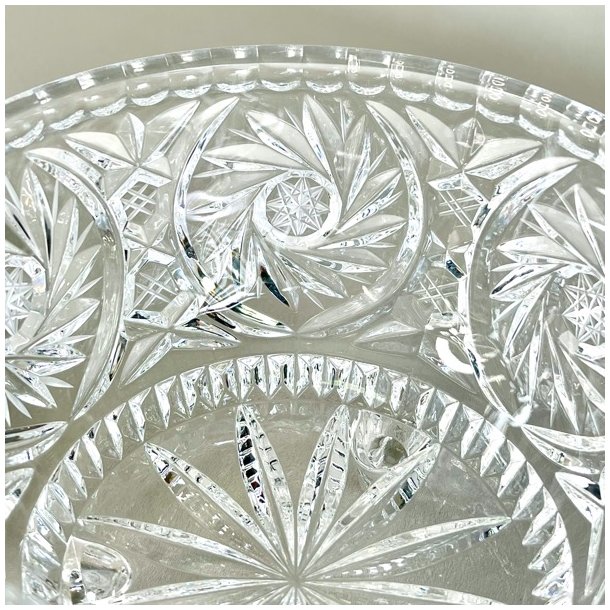 Bonbonniere - krystal med spir, XL