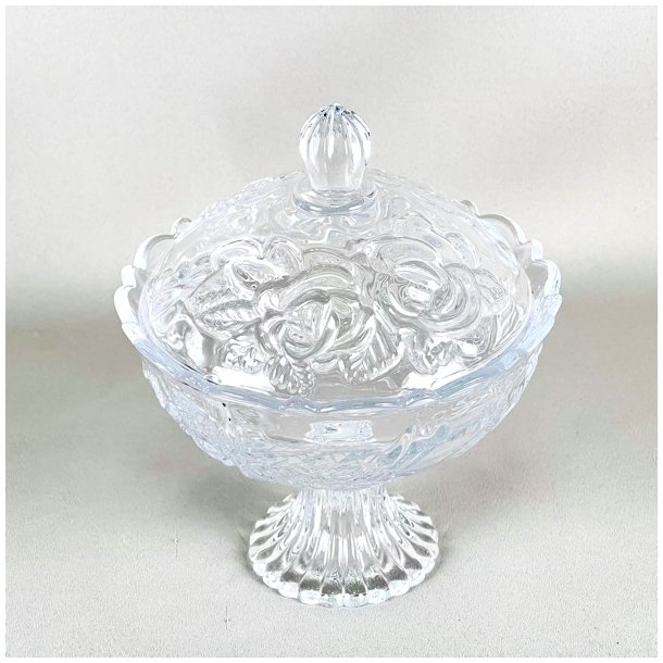 Bonbonniere - med roser, p fod