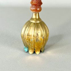 Klokke - tulipanformet messing m/trhndtag