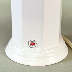 Bordlampe - lille, hvid