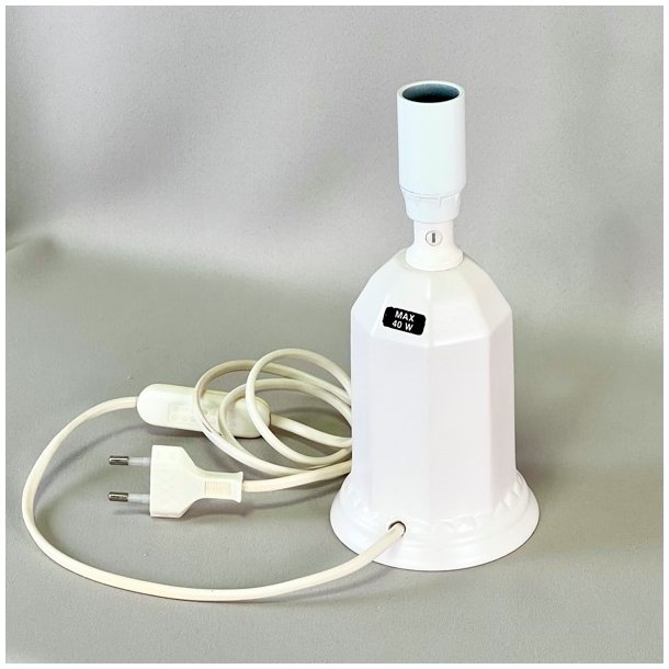 Bordlampe - lille, hvid