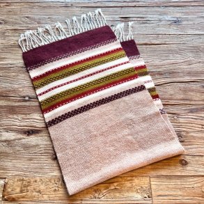 Hndvvet lber - brune farver (ca. 36x120)