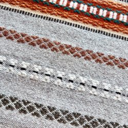 Hndvvet lber - gyldne farver (ca. 50x140)