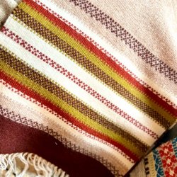 Hndvvet lber - brune farver (ca. 36x120)