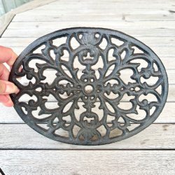 Bordskner - fransk, oval