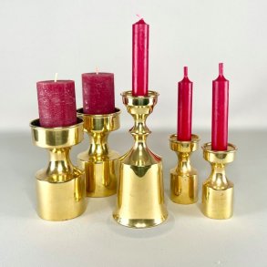 Messing lysestager - Boyes Metalkunst, flere strrelser