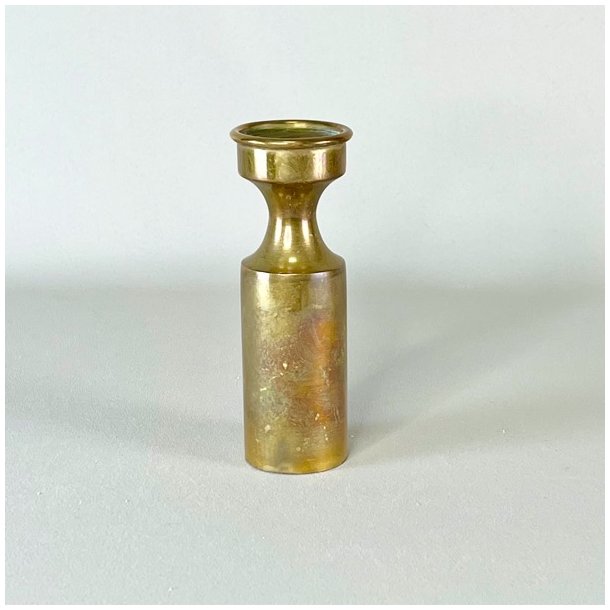 Messing lysestager - Boyes Metalkunst, patinerede