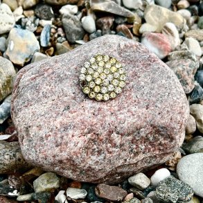 Broche - rund m/sm� sten