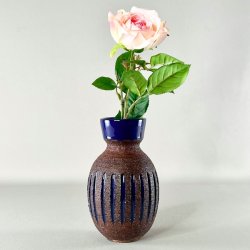 Keramikvase - Burmeister, bl� stribe