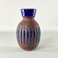 Keramikvase - Burmeister, bl� stribe