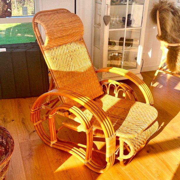 Chaiselong med skammel - SOLGT