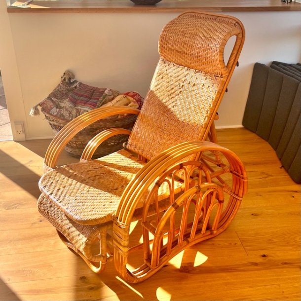 Chaiselong med skammel - SOLGT