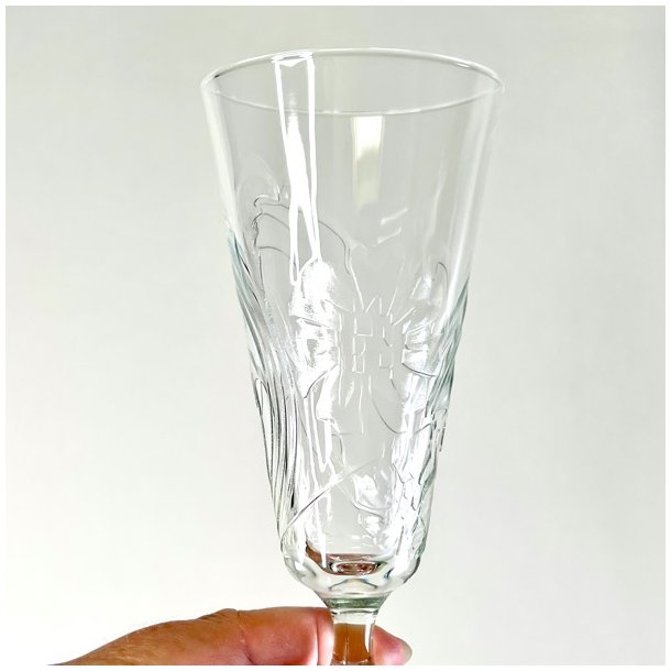 Champagneglas med mnster 