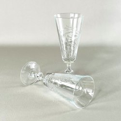 Champagneglas med mnster 