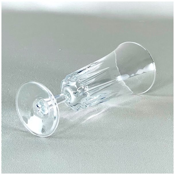 Champagneglas - fransk vintage med riller (6 stk samlet) 