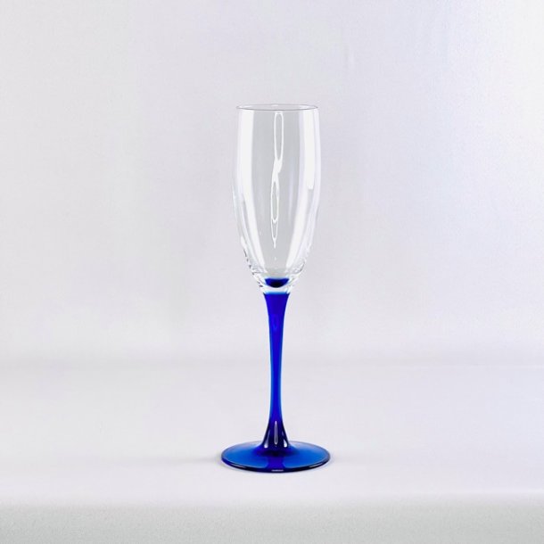 Champagneglas med bl stilk - Luminarc