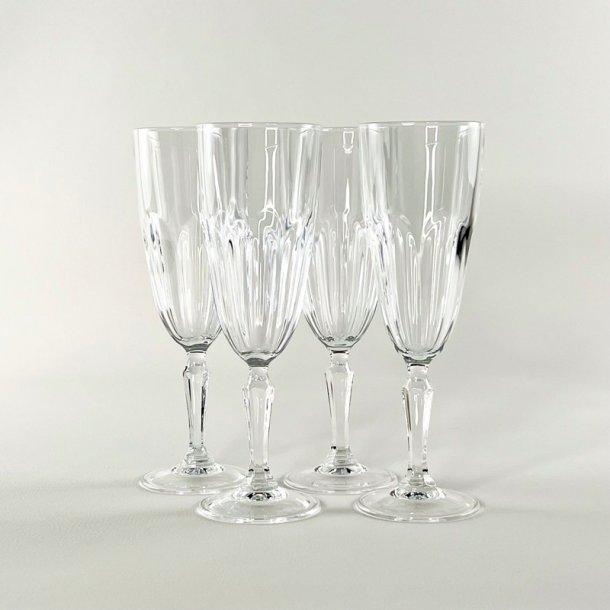 Champagneglas - krystal (4 stk samlet)
