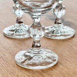 Champagneglas - krystalglas med ciselering (8 stk samlet) 