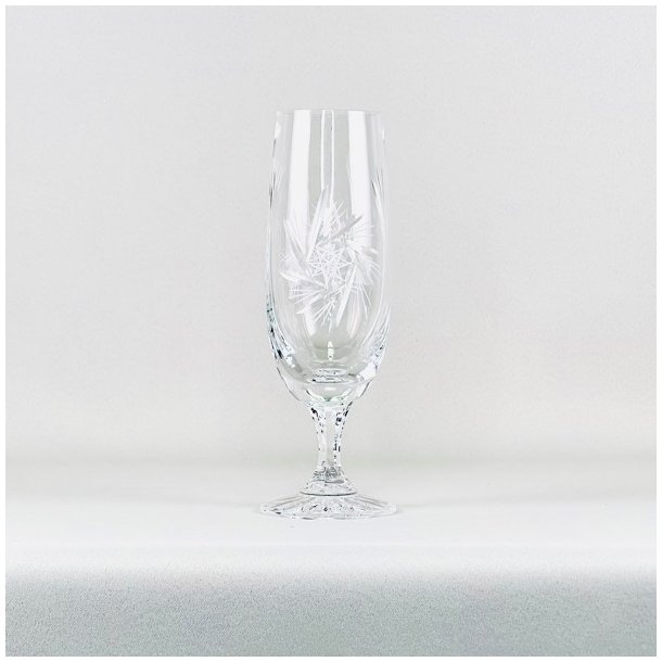 Champagneglas - krystal, stjerne (5 stk)