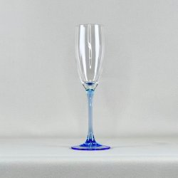 Champagneglas med lysebl stilk - Luminarc