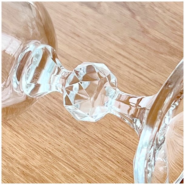 Champagneglas - krystalglas med ciselering (8 stk samlet) 