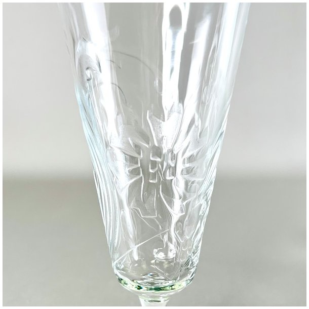 Champagneglas med mnster 