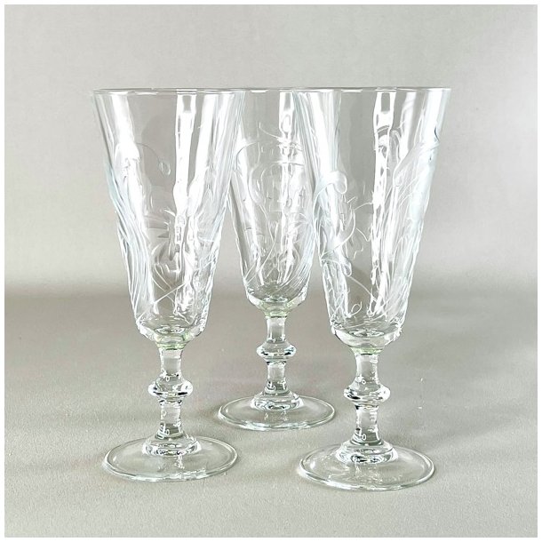 Champagneglas med mnster 