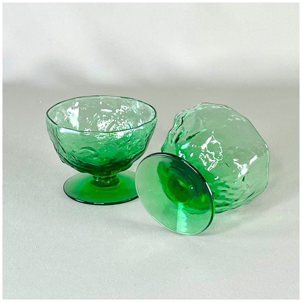 Champagneskle (7 stk) - vintage Morgantown, grn